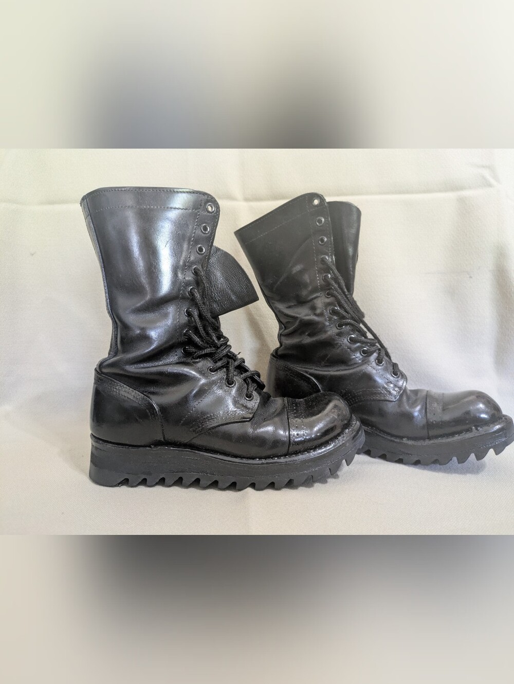 Vintage Corcoran Jump Boots 8.5 Ripple Sole Combat Boots Military Paratrooper
